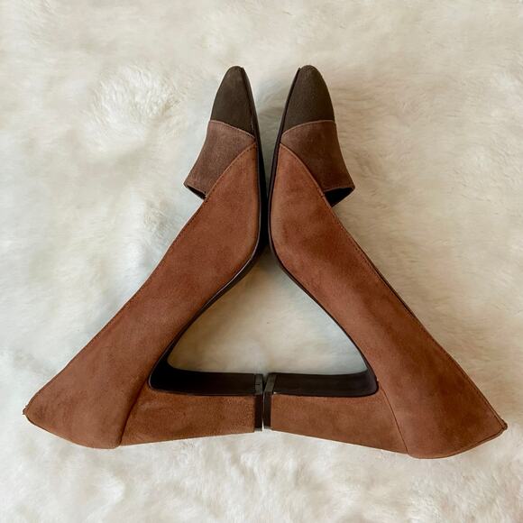 Liz Claiborne Suede Patchwork Heels - Picture 7 of 10